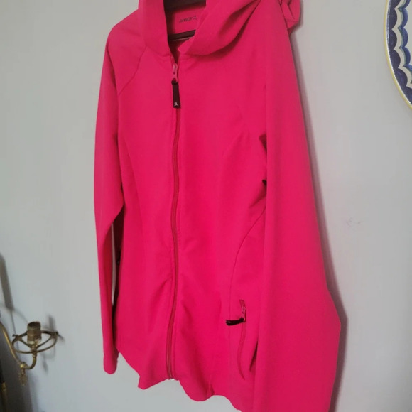 Danskin Vibrant Pink Full Zip Jacket with Hood L - Picture 5 of 8